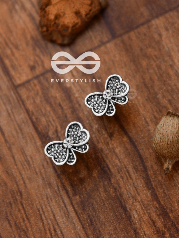 The Shimmery Bowknots - Tiny Trinket Earrings