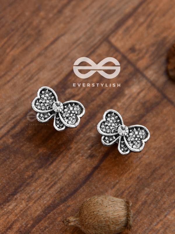 The Shimmery Bowknots - Tiny Trinket Earrings