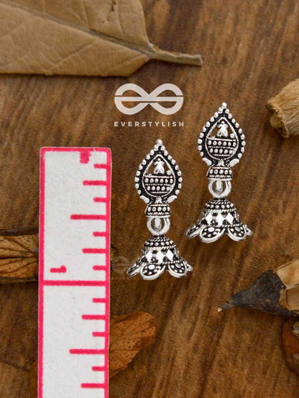 The Little Droplet Jhumki - Tiny Trinket Earrings