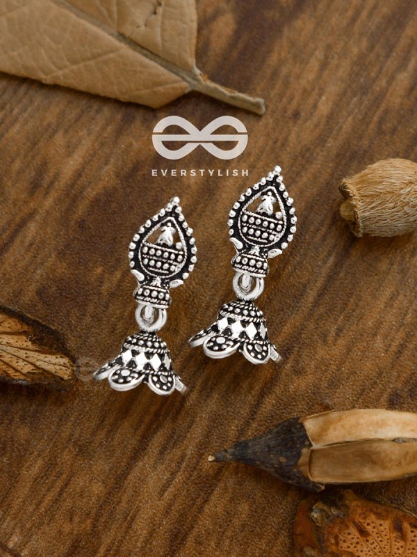 The Little Droplet Jhumki - Tiny Trinket Earrings