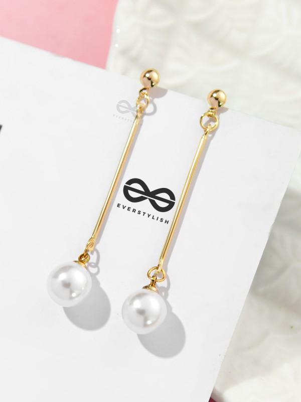 The Chic Dangling Pearls - Casual Golden Earrings