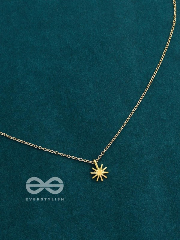 The Dainty Sun Neckpiece - Golden