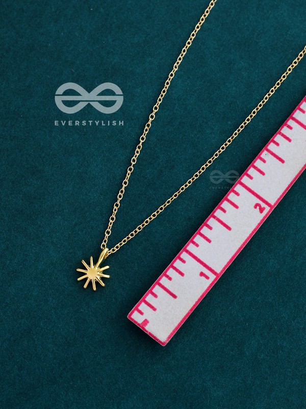 The Dainty Sun Neckpiece - Golden