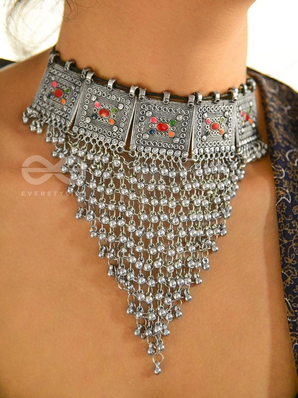 The Statement Enamelled Jhaalar Choker