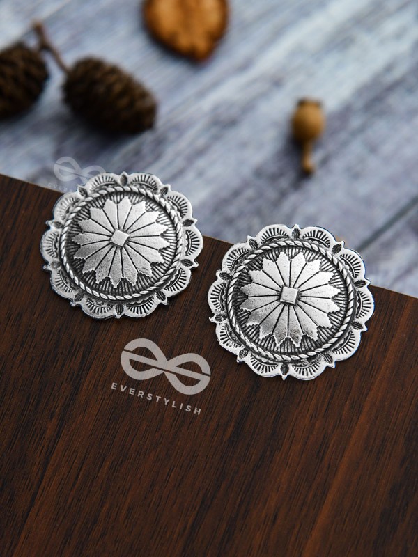 The Eclectic Emblems - Oxidised Boho Earrings