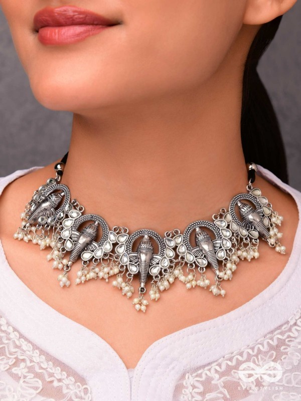 A Spiritual Delight- Statement Ganesha Neckpiece