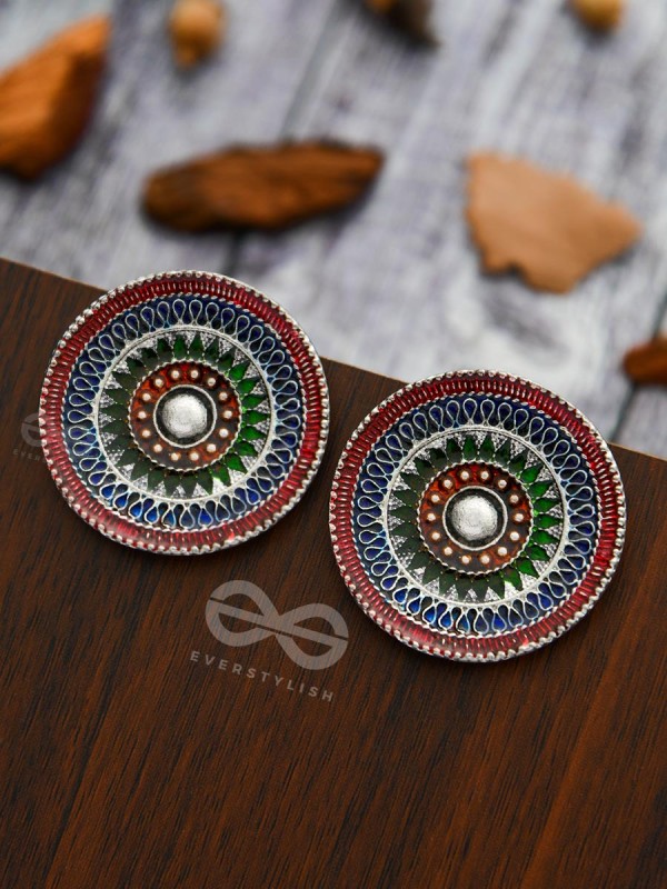 The Hypnotic Allure - Statement Meenakari Studs