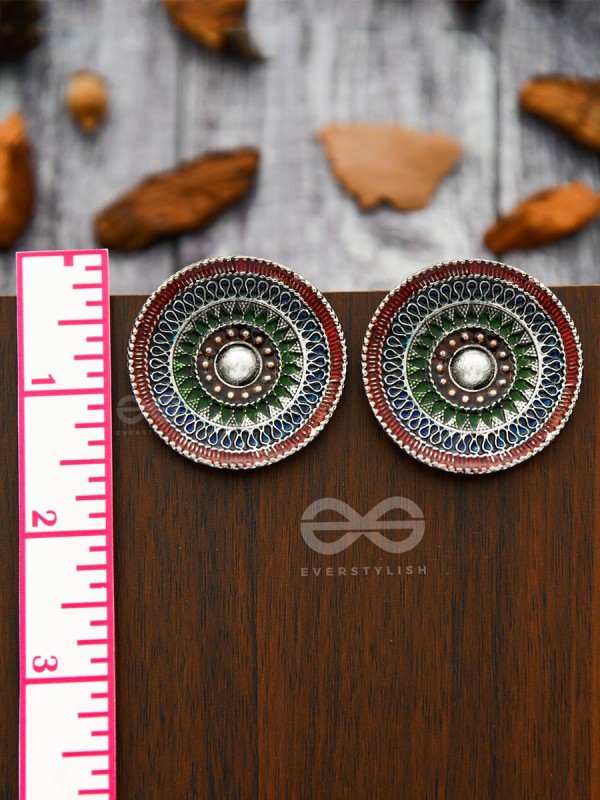 The Hypnotic Allure - Statement Meenakari Studs