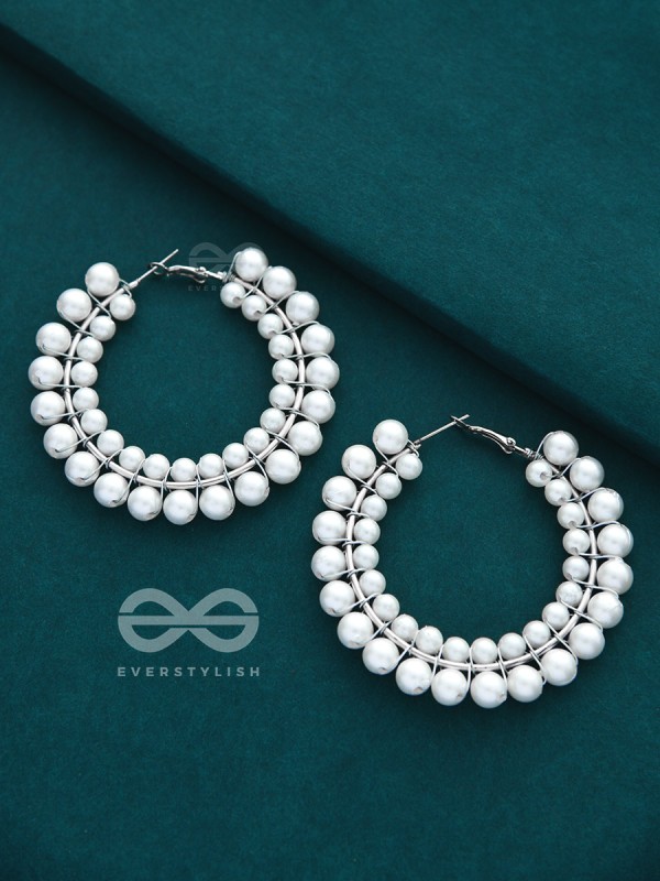 The Precarious Pearls - Statement Pearl Hoops