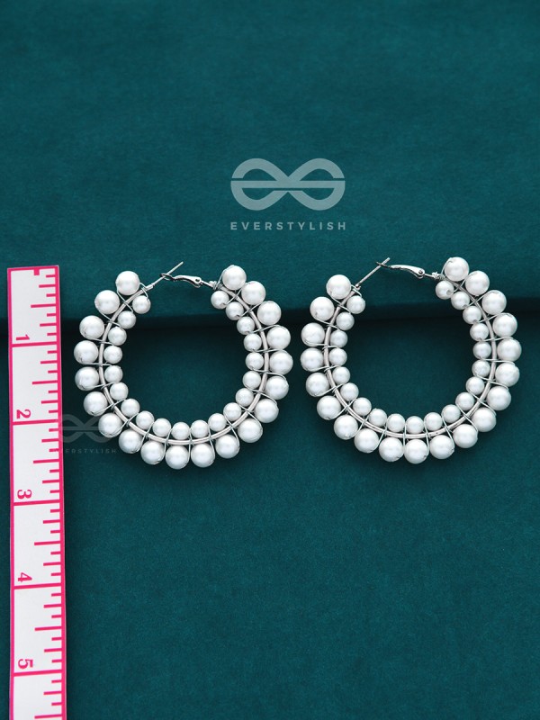 The Precarious Pearls - Statement Pearl Hoops