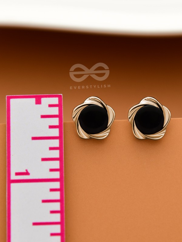 The Little Floral Buttons  - Tiny Trinket Earrings