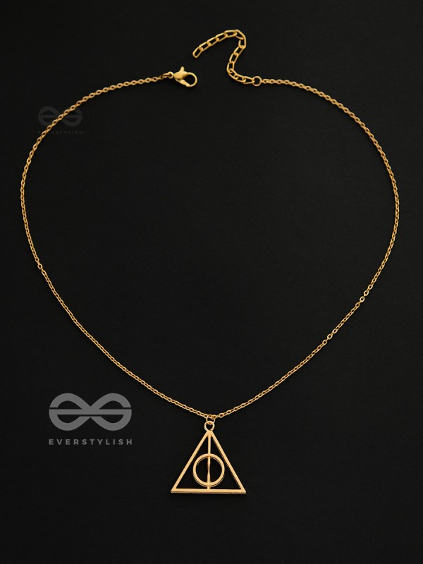 The Deathly Hallows - Statement Harry Potter Neckpiece With Anti-Tarnish Coating 