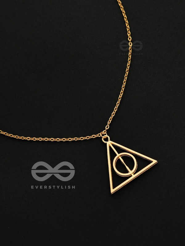 The Deathly Hallows - Statement Harry Potter Neckpiece With Anti-Tarnish Coating 