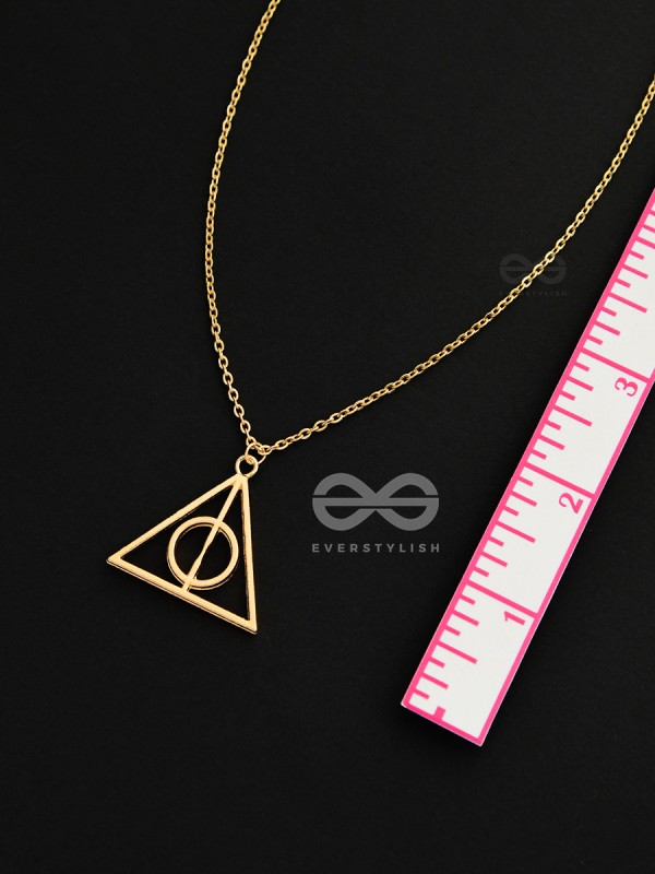 The Deathly Hallows - Statement Harry Potter Neckpiece With Anti-Tarnish Coating 