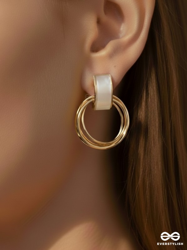 Loop a Hoop - Statement Golden Earrings
