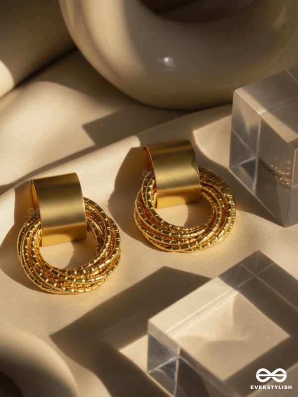 A Chunk of Gold - Statement Earrings