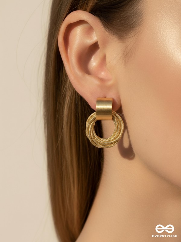 A Chunk of Gold - Statement Earrings