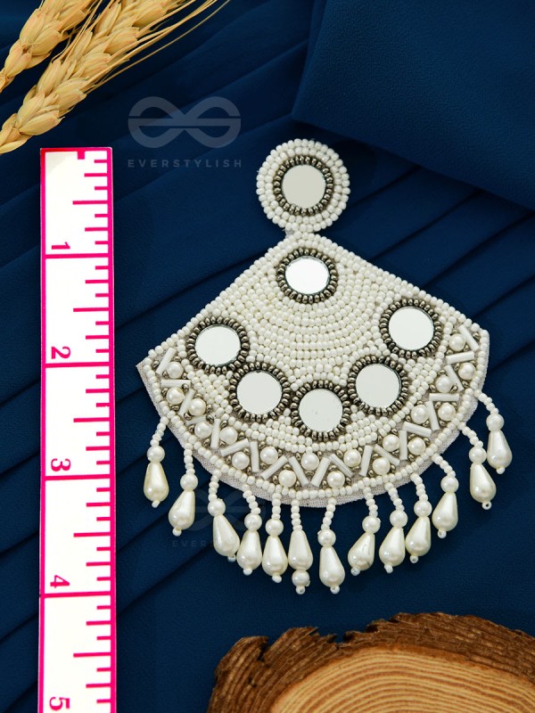 The Beaded Artistry - Statement Embroidered Earrings