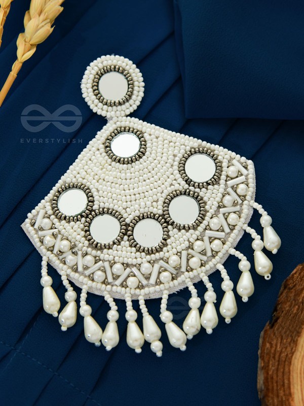 The Beaded Artistry - Statement Embroidered Earrings