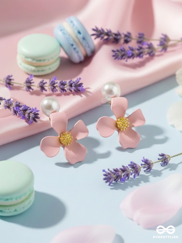 The Floral Pearl stunners - Statement Earrings