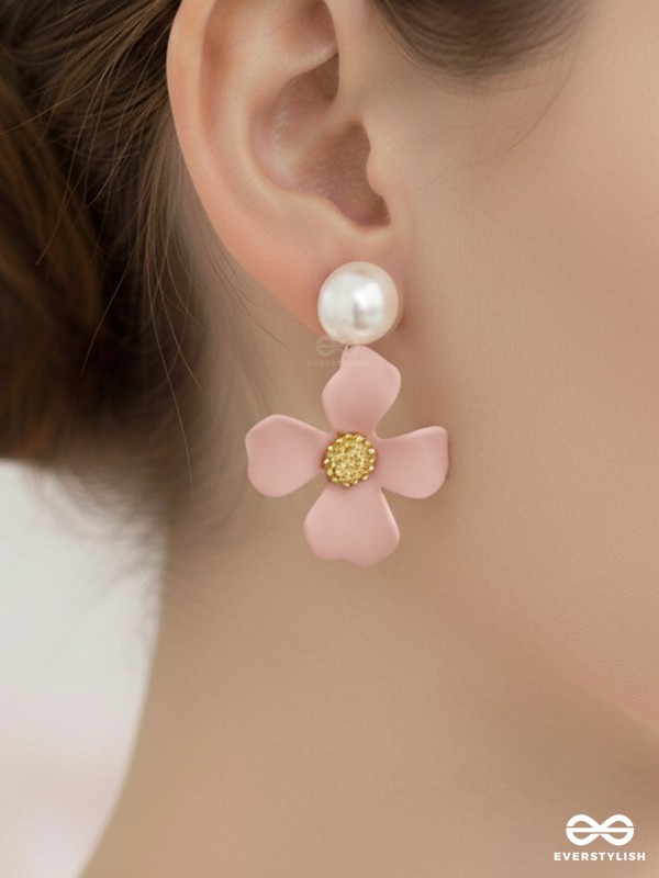 The Floral Pearl stunners - Statement Earrings