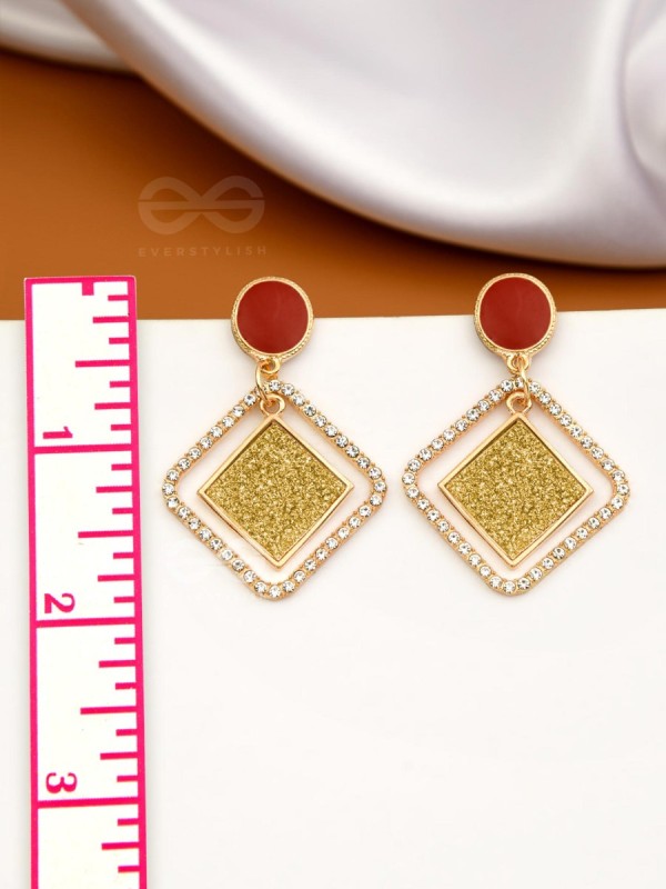 Golden# Glam and Gorgeous - Statement Earrings