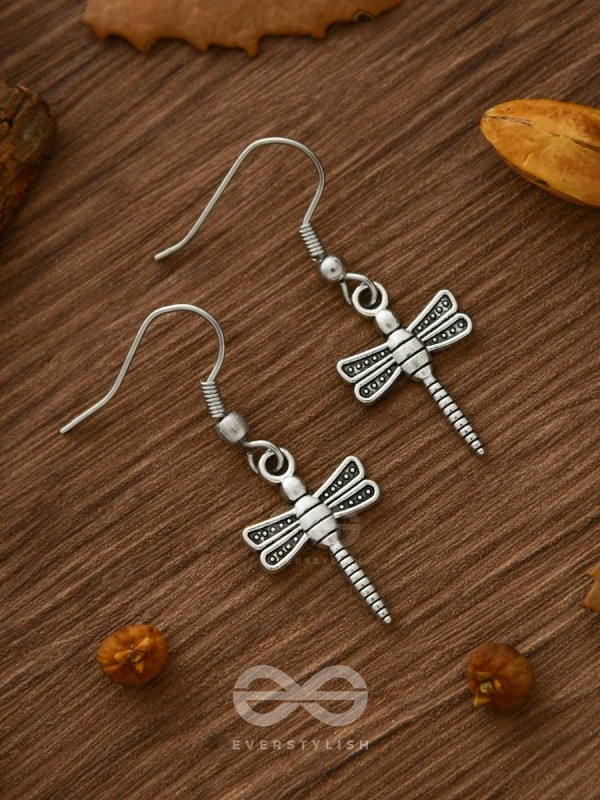 Gaia's Dragonflies - TIny Trinket Earrings