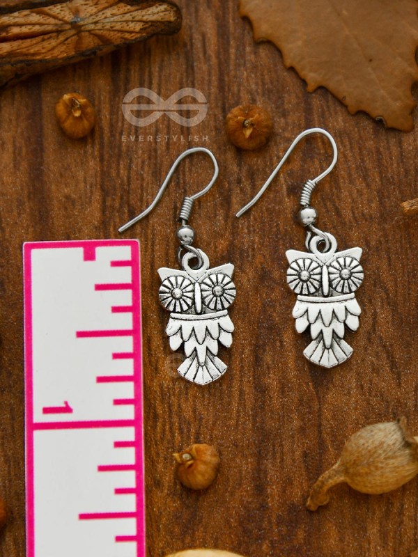 The Woke Owls - Silver Dangling Earrings