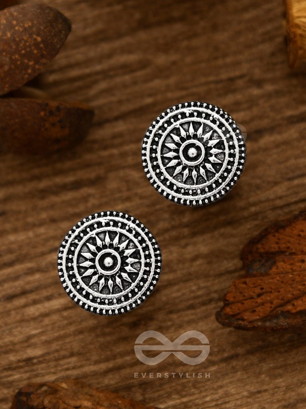 The Intricate Chakravyu - Tiny Trinket Earrings