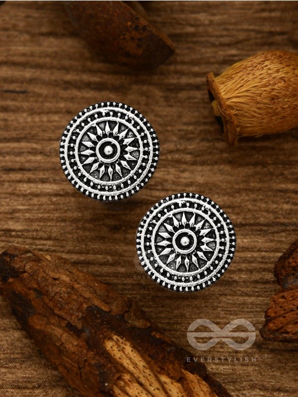 The Intricate Chakravyu - Tiny Trinket Earrings