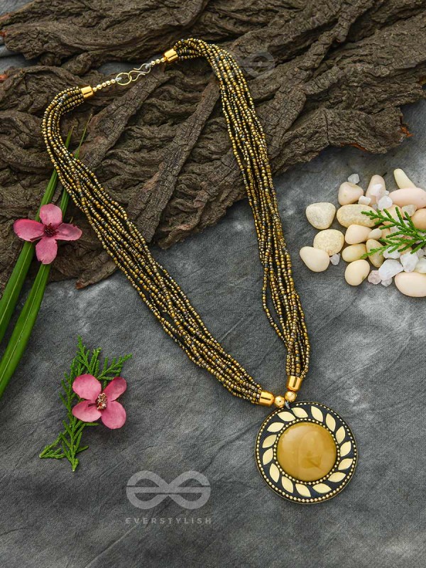 The Timeless Elegance- Beautiful Beaded Neckpiece (Dijon)