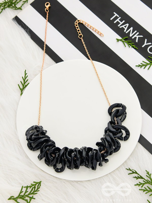 A Chunk of Chic- Golden Statement Neckpiece