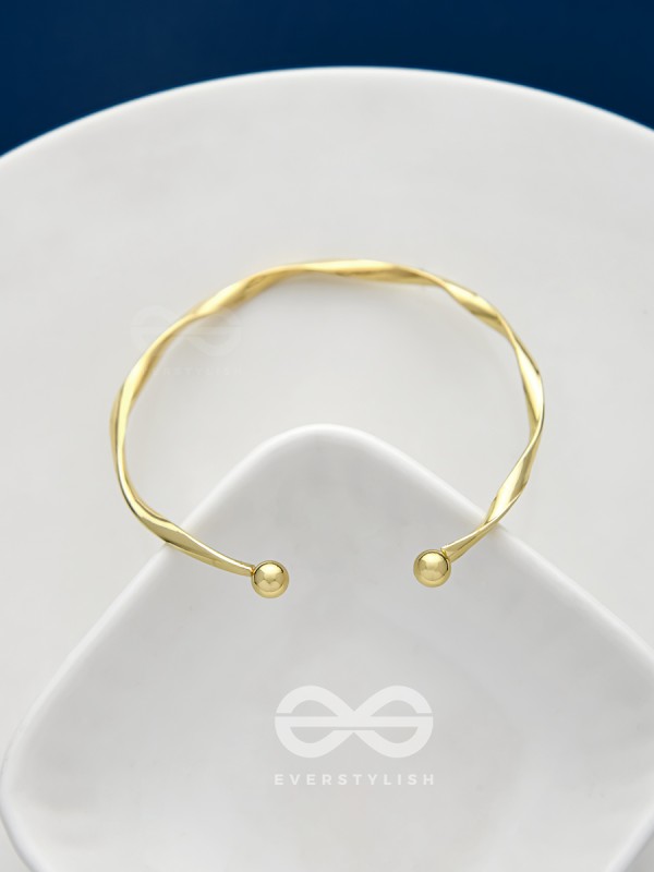 The Golden Crescent- Elegant Golden Bracelet