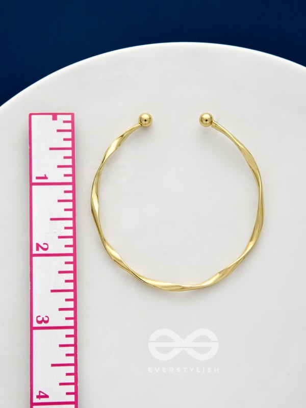 The Golden Crescent- Elegant Golden Bracelet