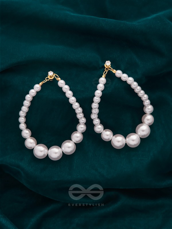 The Pearl Harbor- Golden Pearl Earrings