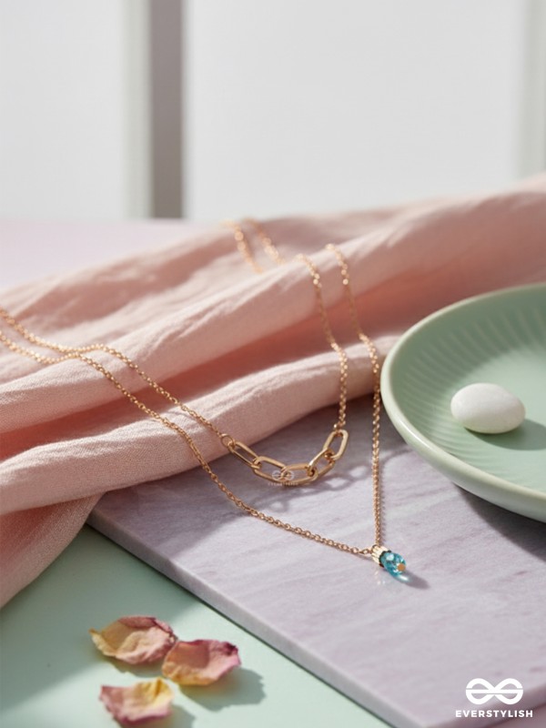 Drop-Dead Dazzling- Golden Layered Necklace