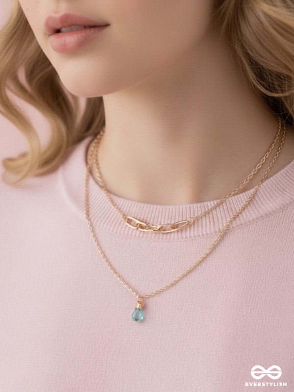 Drop-Dead Dazzling- Golden Layered Necklace