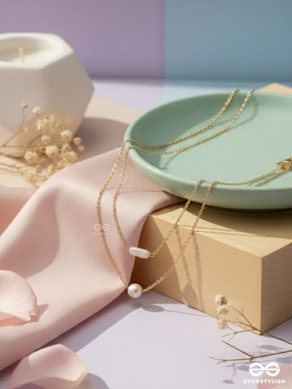 The Classic Romance- Golden Layered Necklace With Anti-Tarnish Coating