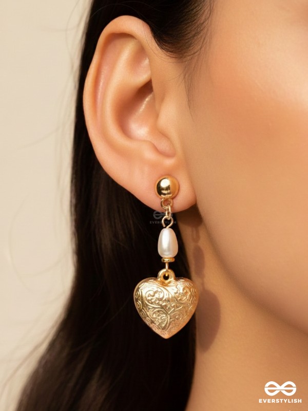 A Heart of Gold- Classy Golden Earrings