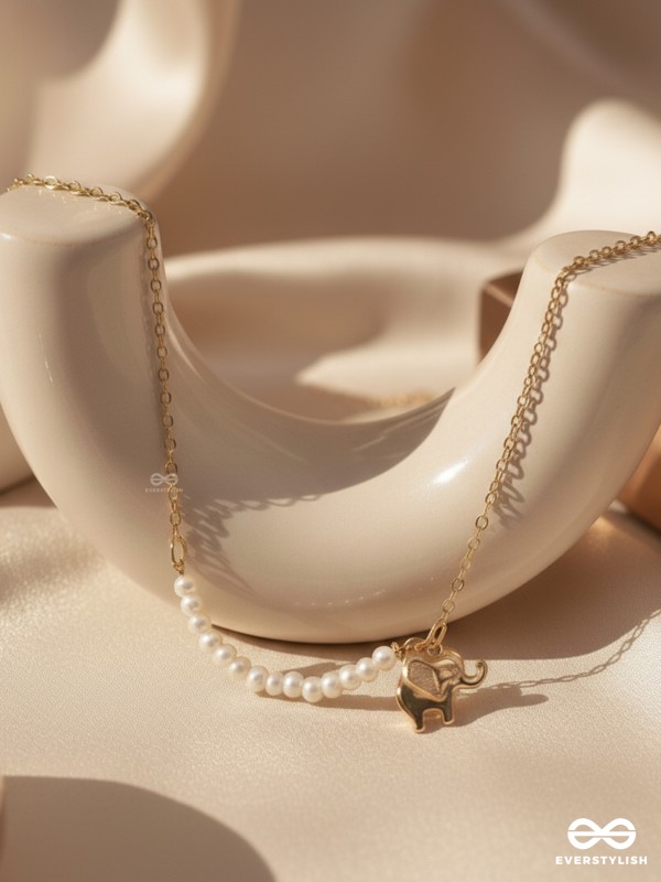 The Jungle Safari- Golden Beads Necklace With Anti-Tarnish Coating 