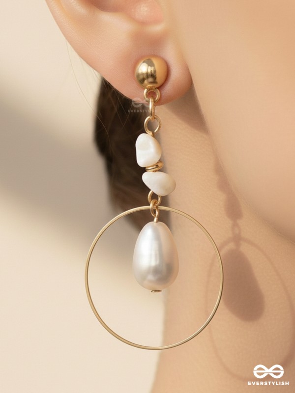 The Lord of the Rings- Golden Pearl Earrings