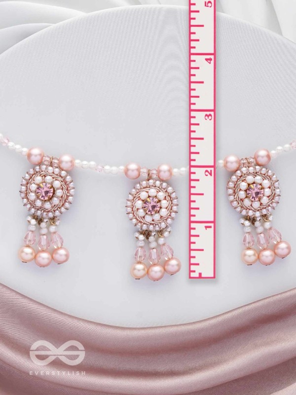 Shadwal- The Pretty Meadow- Pearls and Stones Embroidered Necklace 