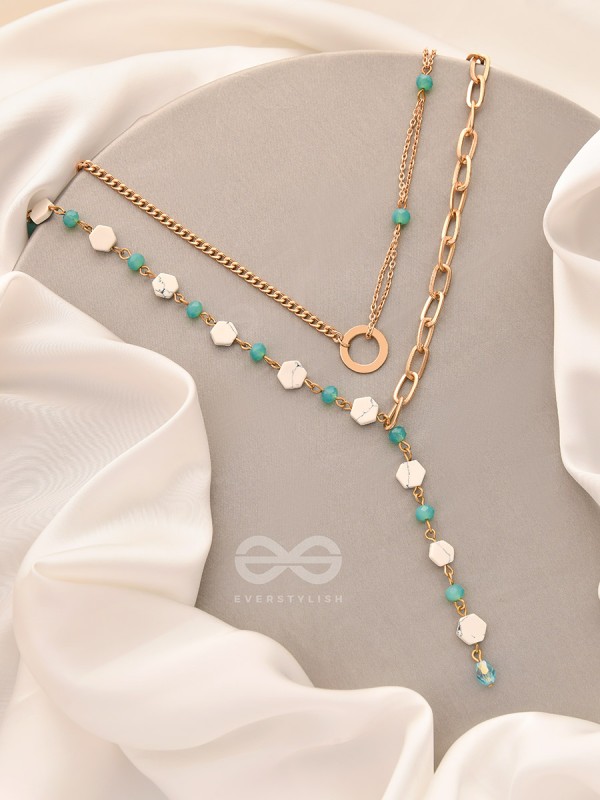 The Snowball Effect- Golden Layered Necklace