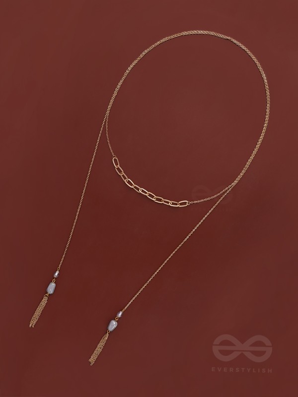 The Lovers Bridge- Golden Necklace Scarf