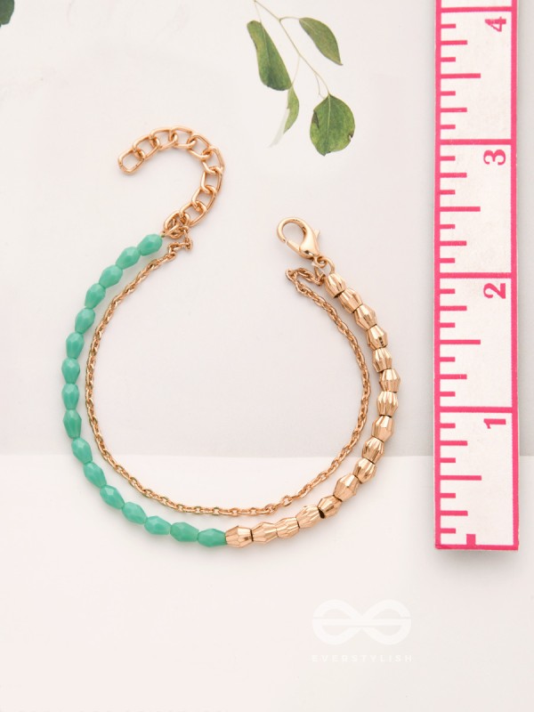 The Green Revolution- Golden Beads Bracelet