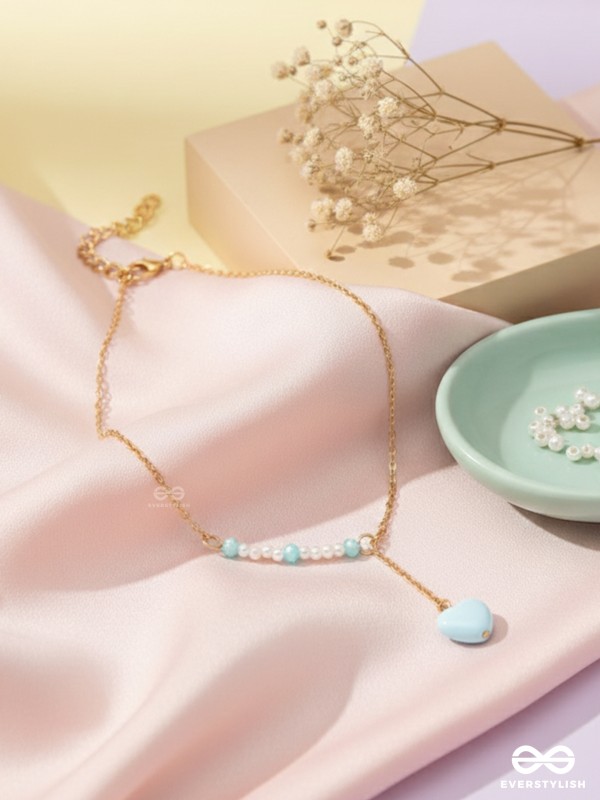 The Heart's Desire- Golden Beads Anklet