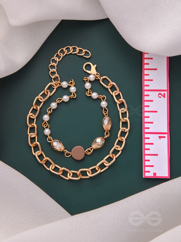 Star Sprinkled- Golden Layered Bracelet