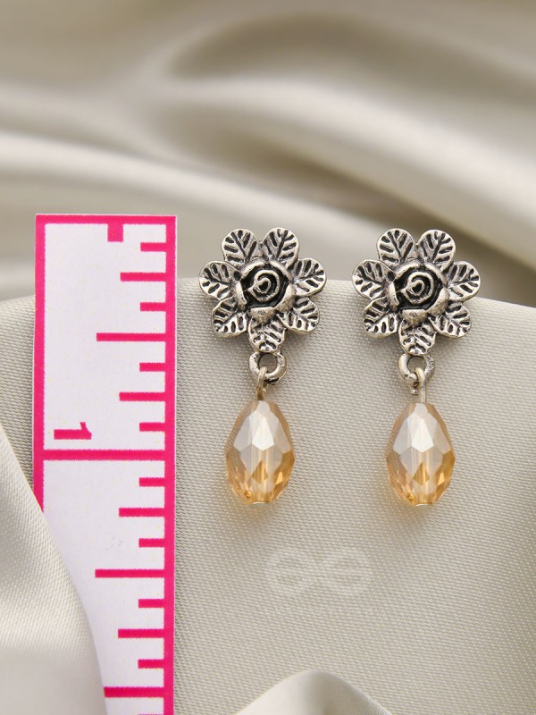 The Frosted Flower- Tiny Trinket Earrings (Marigold) 