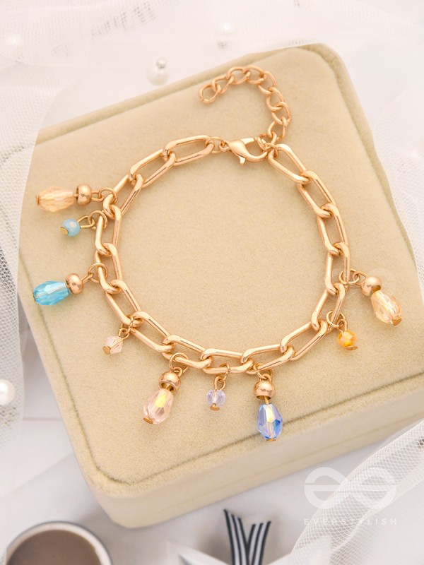 Catch the Sun- Golden Glass Beads Bracelet