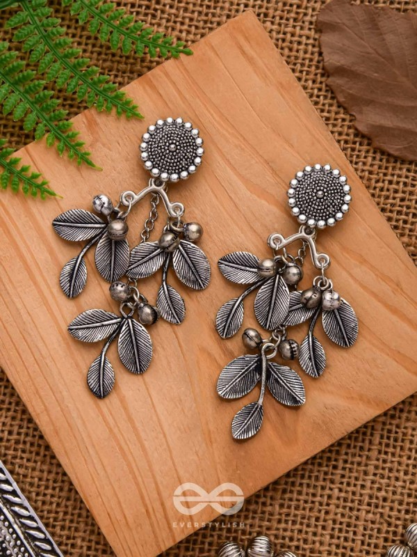 The Black Forest- Classy Oxidized Earrings 